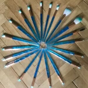20 Piece Diamond Point Make Up Brush Set
